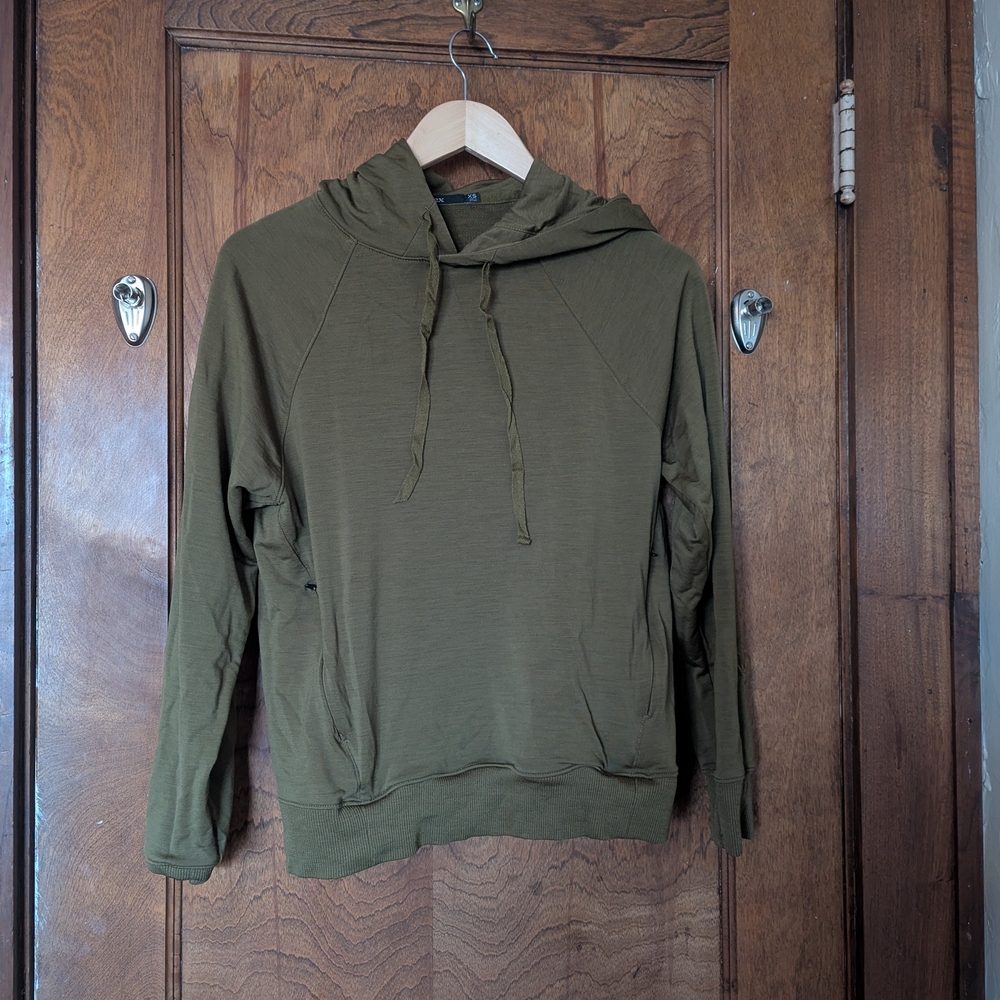 Ibex Olive Green Hero Hoodie
